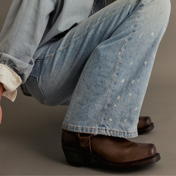 NWOB Frye Harness Leather 12R Boots in Smoke Brown - Picture 3 of 13